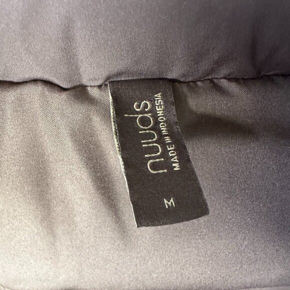 Nuuds Puffer Vest Size M Brown Down Filled Neutral Fall Full Zip Outdoor - Picture 6 of 8